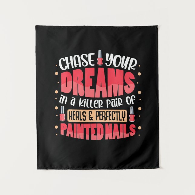 Tapiz Uñas Pintadas De Mis Sueños (Anverso)