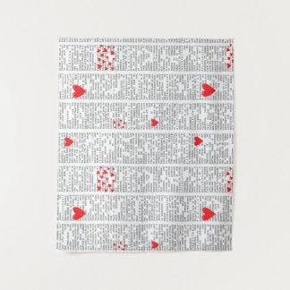 Tapiz Understanding Love Book Page Tapestry