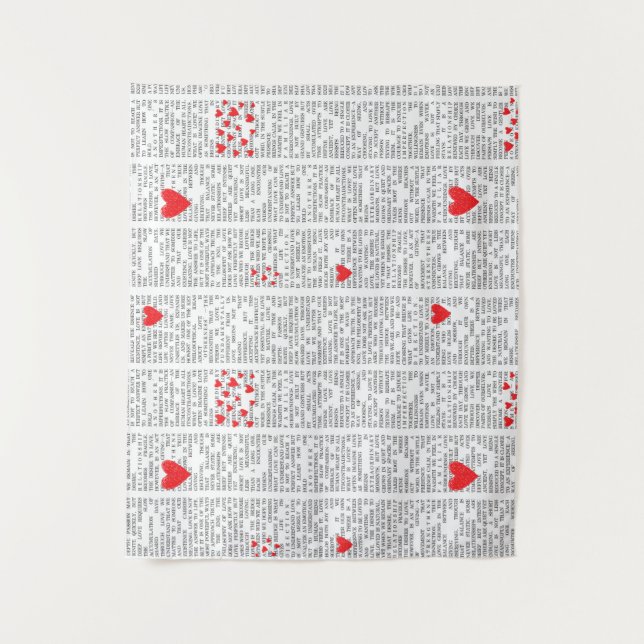 Tapiz Understanding Love Book Page Tapestry (Anverso)