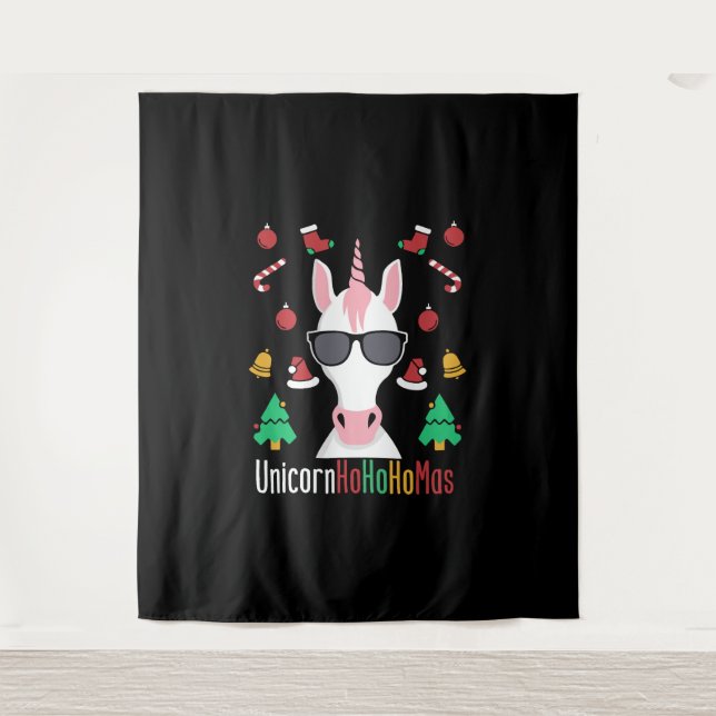Tapiz Unicorn navidades (Anverso)