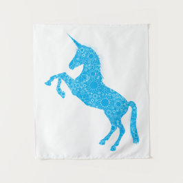 Tapiz Unicornio azul