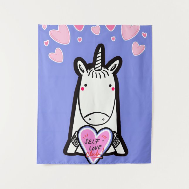 Tapiz Unicornio de Amor Propio (Anverso)