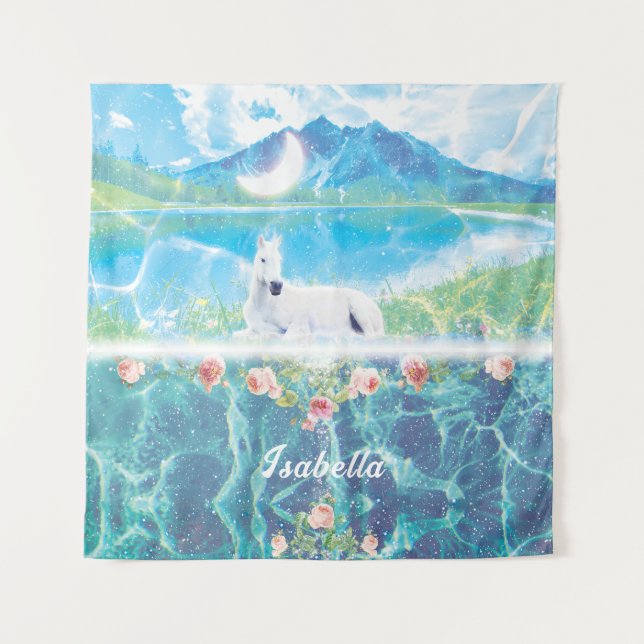 Tapiz Unicornio en un mundo de ensueño (Anverso)