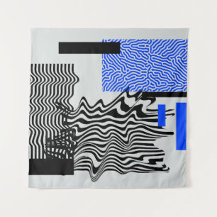 Tapiz Universal Modern Geometric Shapes Set. Chaotic Gli