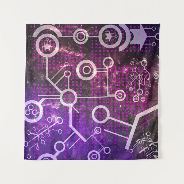 Tapiz Universo digital (Anverso)