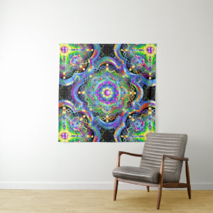 Tapiz Universo Mandala Colores Psicodélicos