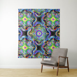 Tapiz Universo Mandala Colores Psicodélicos