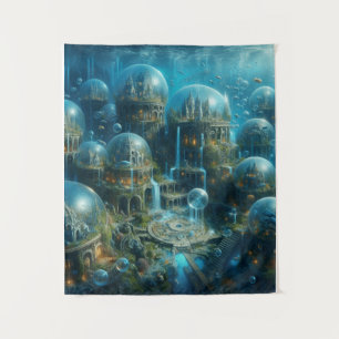 Tapiz "Utopía acuática: Encantado paisaje submarino" D