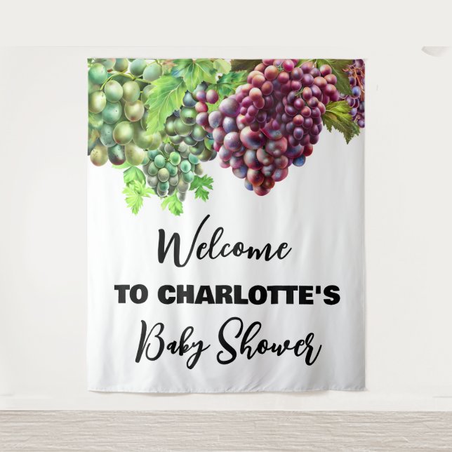 Tapiz Uva de parra de campo viñedo viña boda (Anverso)