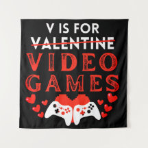 V Es Para Videojuegos Divertido Día De San Valentí
