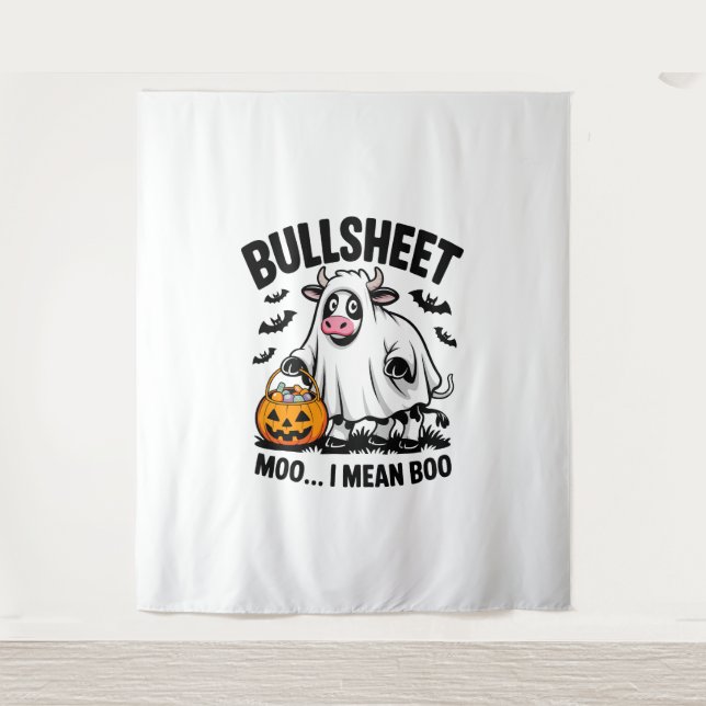 Tapiz vaca de halloween (Anverso)