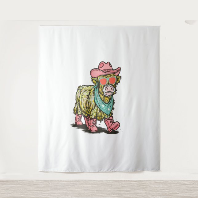 Tapiz Vaca de la Cuenca Highland, occidental (Anverso)