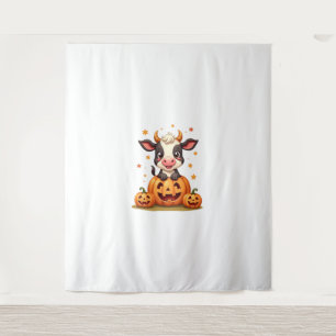 Tapiz Vaca de parche de calabaza