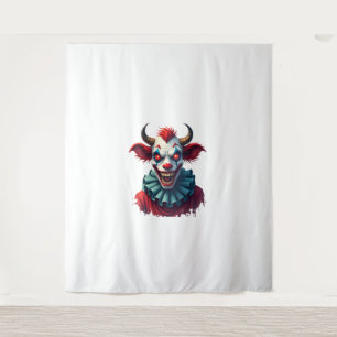Tapiz Vaca de Payaso del Terror
