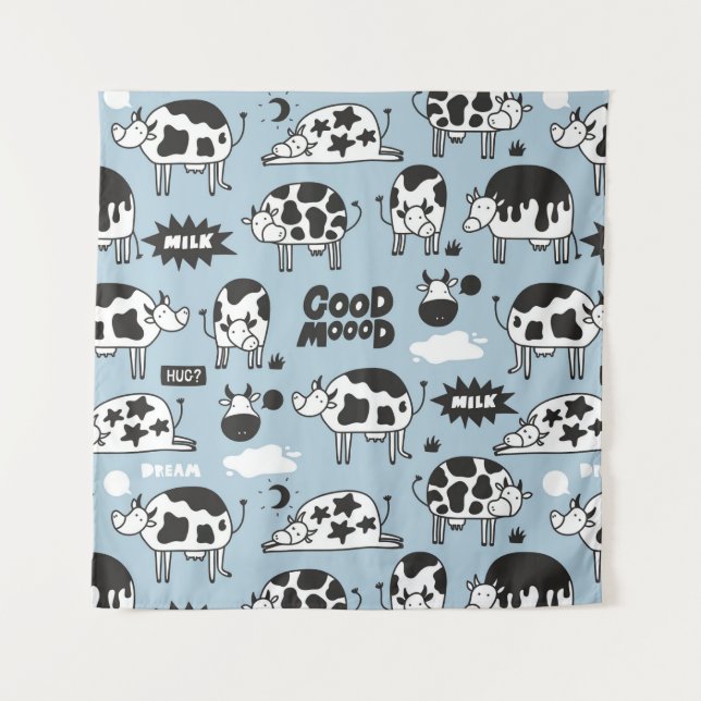 Tapiz Vaca y leche (Anverso)