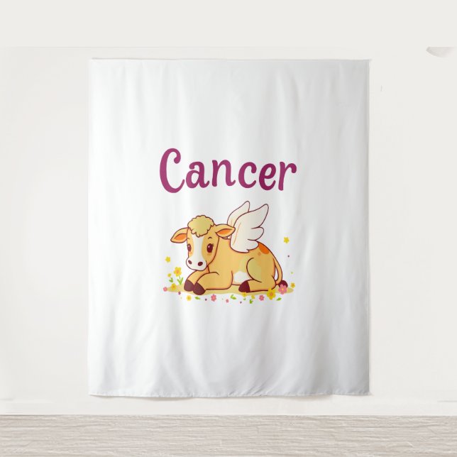 Tapiz Vaca Zodiaca de Cáncer, Cáncer Curado (Anverso)