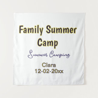 Tapiz Vacaciones de camping familiar personalizadas agre