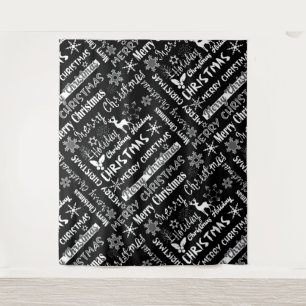 Tapiz vacaciones de navidades, patrón de Navidades