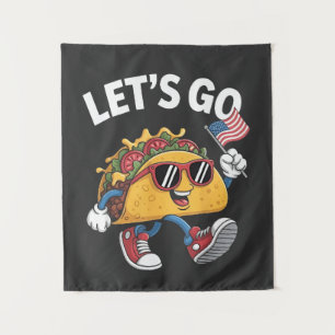 Tapiz Vamos TACO Trump 4 de julio amantes del taco