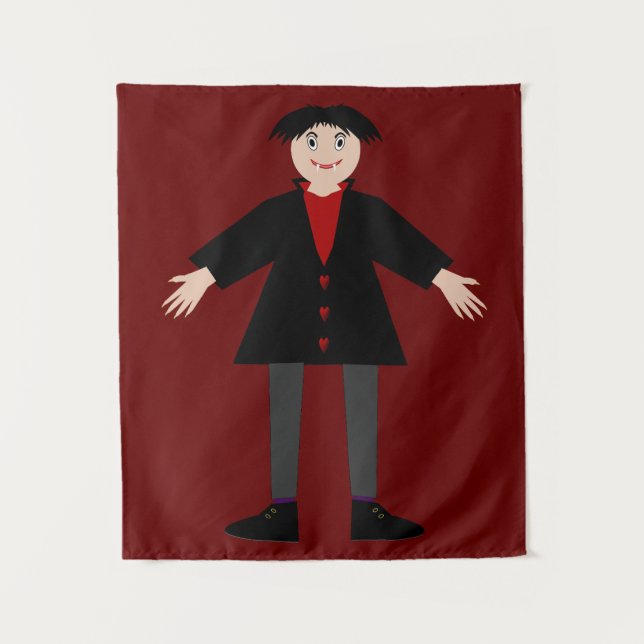 Tapiz Vampiro de Cute Halloween (Anverso)