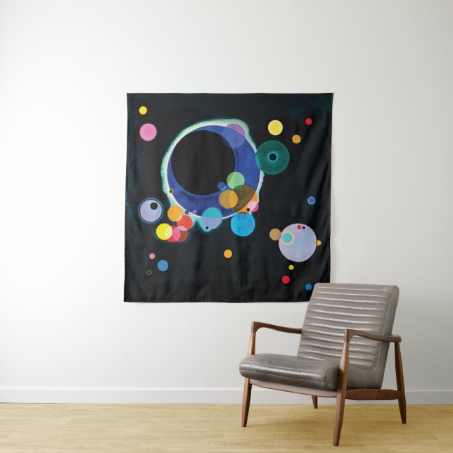 Tapiz Varios círculos de Wassily Kandinsky (In situ (horizontal))