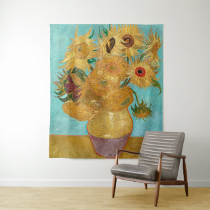 Tapiz Vase con doce girasoles   Van Gogh  