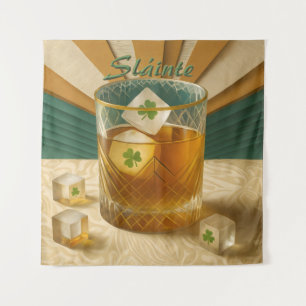 Tapiz Vaso de whisky irlandés Shamrock Ice "Sláinte!"