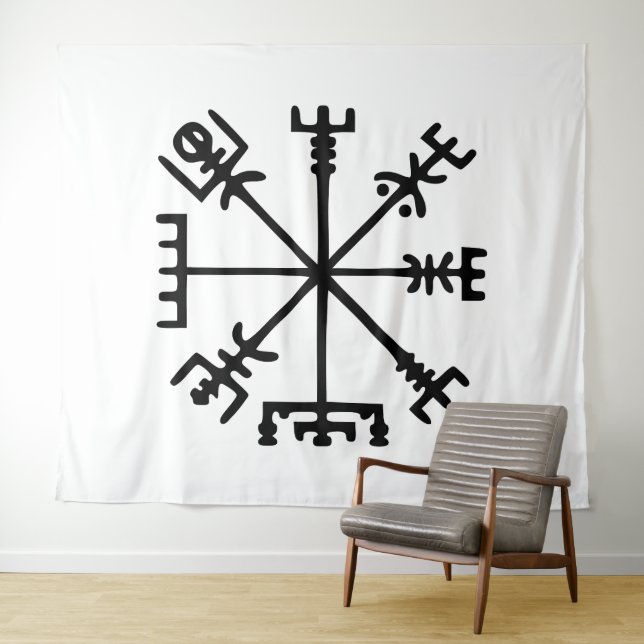 Tapiz Vegvísir (Viking Compass) (In situ (horizontal))
