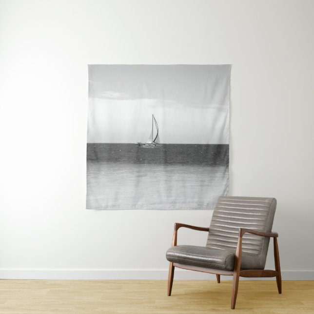 Tapiz Vela en el Mar Caribe por arte. (In situ)