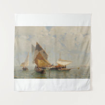 Venecia, barco de pescadores en la laguna (1889)