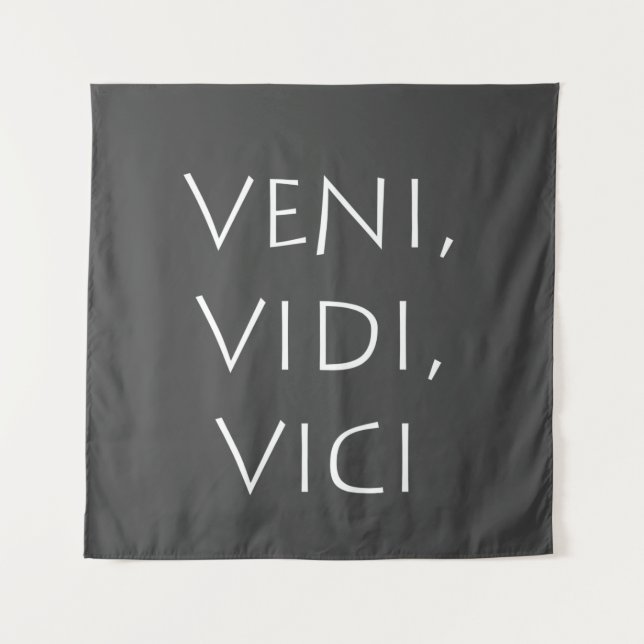 Tapiz Veni vidi vici (Anverso)