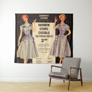 Tapiz Venta 1953 del vestido de la tienda del