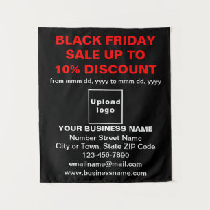 Tapiz Venta de Business Black Friday sobre tapicería neg
