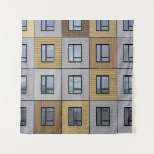 Tapiz Ventanales blancos y beiges (Anverso)