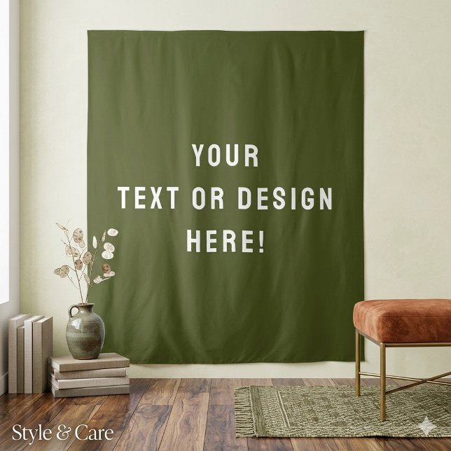 Tapiz verde clásico de Navidad para interiores aco (Classic Christmas Green Tapestry for Cozy Interior)