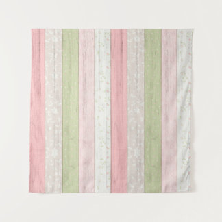Tapiz Verde Salvia Rústico y Rosado Floral Chic de Mader