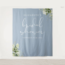Tapiz Verdor Dusty Blue Bridal Shower Foto de fondo