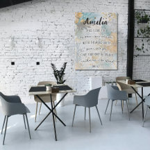 Verso de la Biblia, John 14:27 con nombre, Boho Fl