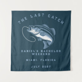 Tapiz Viaje de fin de semana con tema de pesca Despedida