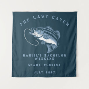 Tapiz Viaje de fin de semana con tema de pesca Despedida
