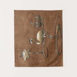 Tapiz Viaje de vacaciones de oro retro