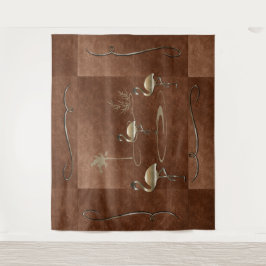 Tapiz Viaje de vacaciones de oro retro