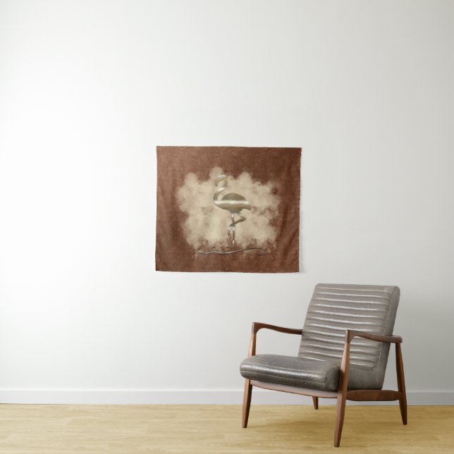 Tapiz Viaje de vacaciones de oro retro (In situ (horizontal))