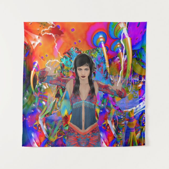 Tapiz Viajero eléctrico (Anverso)