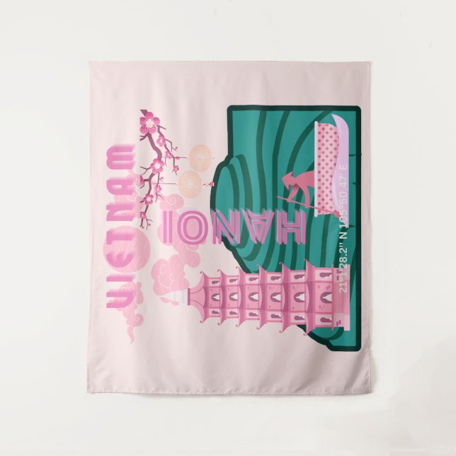 Tapiz Viajes de Vietnam (Anverso)