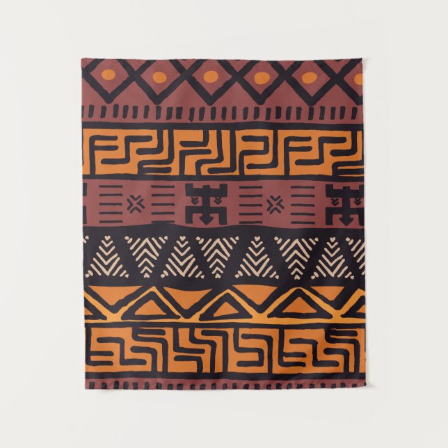 Tapiz Vibes étnicas africanas al estilo bohemio (Anverso)