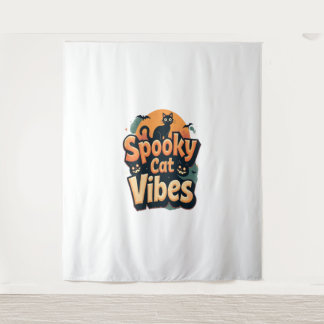 Tapiz Vibes gatos fantasmales
