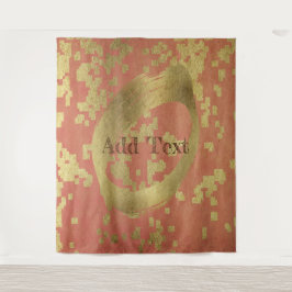 Tapiz Vibra de temporada festiva dorada