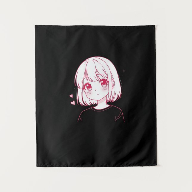 Tapiz "Vibraciones de amor de anime" (Anverso)