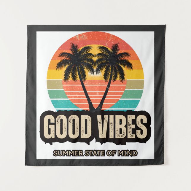 Tapiz Vibraciones Retro de Verano (Anverso)
